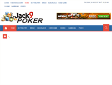 Tablet Screenshot of jack9poker.com